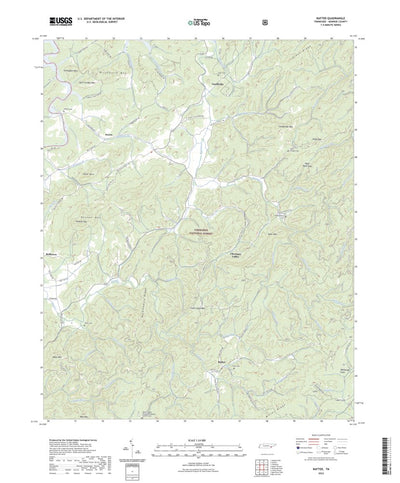 United States Geological Survey Rafter, TN (2022, 24000-Scale) digital map