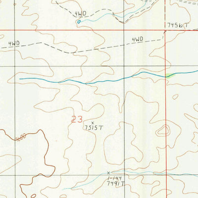 United States Geological Survey Ragged Top Mountain, WY (1987, 24000-Scale) digital map