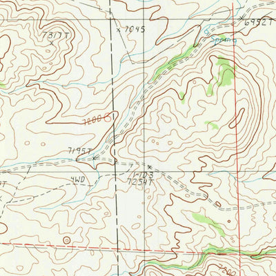 United States Geological Survey Ragged Top Mountain, WY (1987, 24000-Scale) digital map