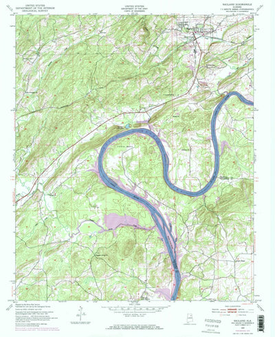 United States Geological Survey Ragland, AL (1947, 24000-Scale) digital map