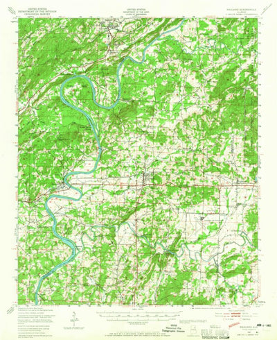 United States Geological Survey Ragland, AL (1947, 62500-Scale) digital map
