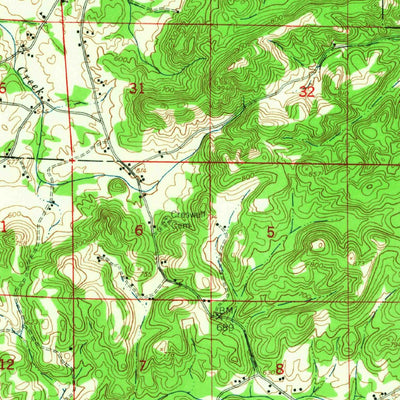 United States Geological Survey Ragland, AL (1947, 62500-Scale) digital map