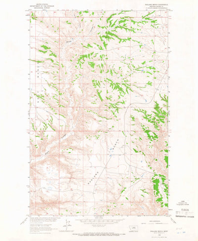 United States Geological Survey Ragland Bench, MT (1964, 24000-Scale) digital map