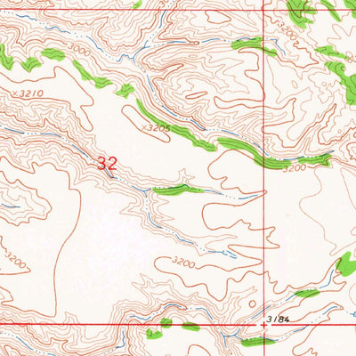 United States Geological Survey Ragland Bench, MT (1964, 24000-Scale) digital map