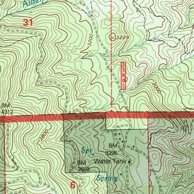 United States Geological Survey Raglin Ridge, CA (1995, 24000-Scale) digital map