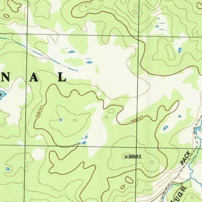 United States Geological Survey Raid Lake, WY (1981, 24000-Scale) digital map