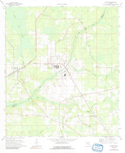 United States Geological Survey Raiford, FL (1970, 24000-Scale) digital map