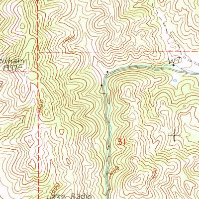 United States Geological Survey Rail Canyon, CA (1989, 24000-Scale) digital map