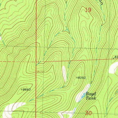 United States Geological Survey Rail Canyon, NM (1981, 24000-Scale) digital map