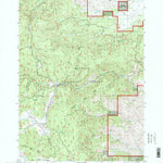 United States Geological Survey Rail Creek Butte, OR (1998, 24000-Scale) digital map