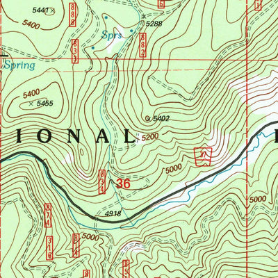 United States Geological Survey Rail Creek Butte, OR (1998, 24000-Scale) digital map