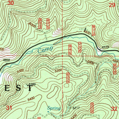 United States Geological Survey Rail Creek Butte, OR (1998, 24000-Scale) digital map