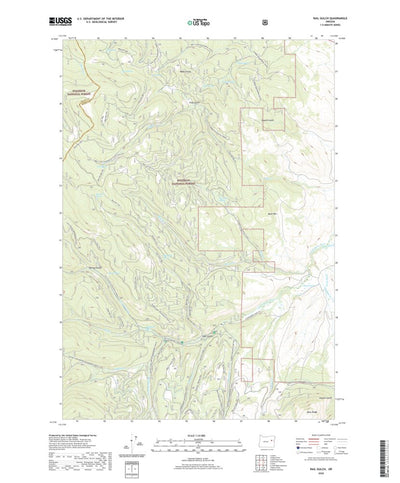 United States Geological Survey Rail Gulch, OR (2020, 24000-Scale) digital map