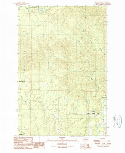 United States Geological Survey Railroad Camp, WA (1990, 24000-Scale) digital map