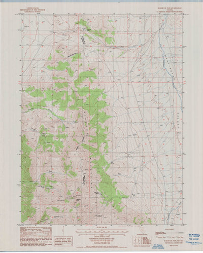 United States Geological Survey Railroad Pass, NV (1985, 24000-Scale) digital map