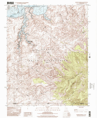 United States Geological Survey Rainbow Bridge, UT-AZ (1997, 24000-Scale) digital map