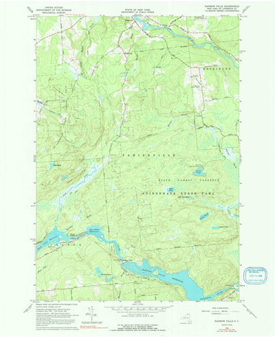 United States Geological Survey Rainbow Falls, NY (1964, 24000-Scale) digital map