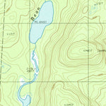 United States Geological Survey Rainbow Lake West, ME (1988, 24000-Scale) digital map