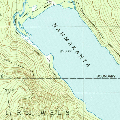 United States Geological Survey Rainbow Lake West, ME (1988, 24000-Scale) digital map