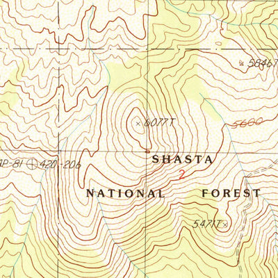 United States Geological Survey Rainbow Mountain, CA (1990, 24000-Scale) digital map