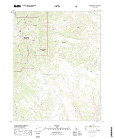 United States Geological Survey Rainbow Point, UT (2020, 24000-Scale) digital map