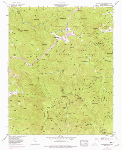 United States Geological Survey Rainbow Springs, NC (1957, 24000-Scale) digital map