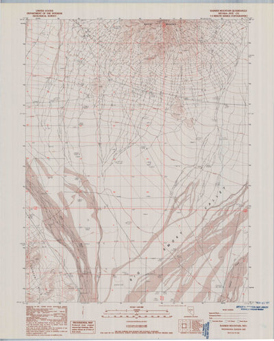 United States Geological Survey Rainier Mountain, NV (1987, 24000-Scale) digital map