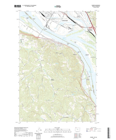 United States Geological Survey Rainier, OR (2020, 24000-Scale) digital map