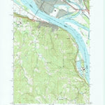 United States Geological Survey Rainier, OR-WA (1990, 24000-Scale) digital map