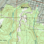 United States Geological Survey Rainier, OR-WA (1990, 24000-Scale) digital map