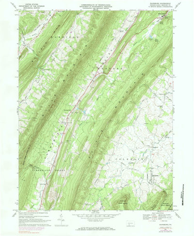 United States Geological Survey Rainsburg, PA (1967, 24000-Scale) digital map