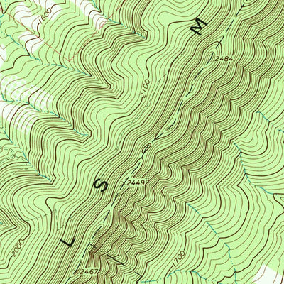 United States Geological Survey Rainsburg, PA (1967, 24000-Scale) digital map