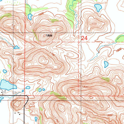 United States Geological Survey Rainy Mountain Creek, OK (1991, 24000-Scale) digital map