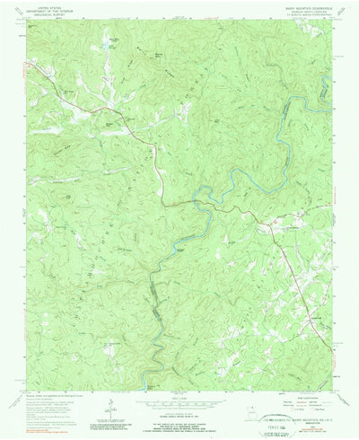 United States Geological Survey Rainy Mountain, GA-SC (1957, 24000-Scale) digital map