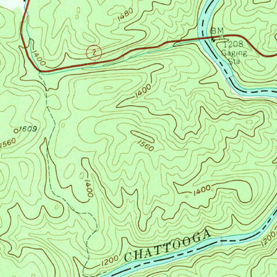 United States Geological Survey Rainy Mountain, GA-SC (1957, 24000-Scale) digital map
