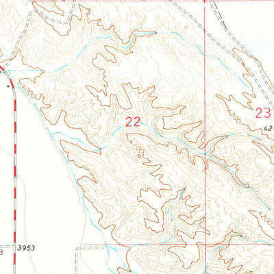 United States Geological Survey Rairden, WY (1967, 24000-Scale) digital map