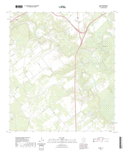 United States Geological Survey Raisin, TX (2022, 24000-Scale) digital map