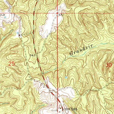 United States Geological Survey Raleigh, MS (1968, 24000-Scale) digital map