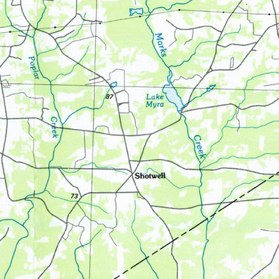 United States Geological Survey Raleigh, NC (1984, 100000-Scale) digital map