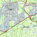 United States Geological Survey Raleigh, NC (1984, 100000-Scale) digital map