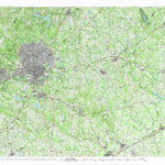United States Geological Survey Raleigh, NC (1990, 100000-Scale) digital map