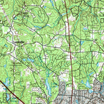 United States Geological Survey Raleigh, NC (1990, 100000-Scale) digital map