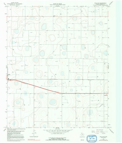 United States Geological Survey Ralls NE, TX (1967, 24000-Scale) digital map