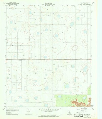 United States Geological Survey Ralls SE, TX (1967, 24000-Scale) digital map