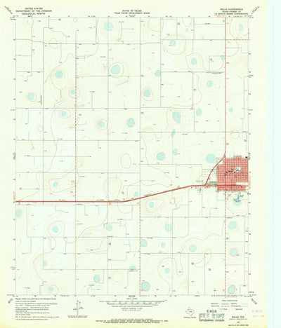 United States Geological Survey Ralls, TX (1967, 24000-Scale) digital map