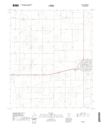 United States Geological Survey Ralls, TX (2022, 24000-Scale) digital map