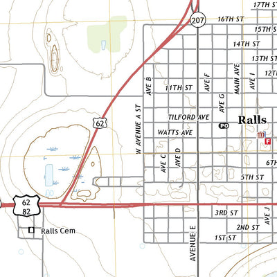 United States Geological Survey Ralls, TX (2022, 24000-Scale) digital map