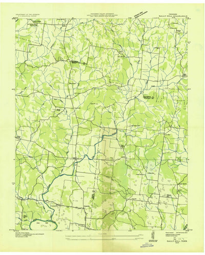 United States Geological Survey Rally Hill, TN (1936, 24000-Scale) digital map