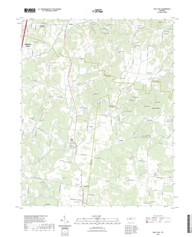 United States Geological Survey Rally Hill, TN (2022, 24000-Scale) digital map
