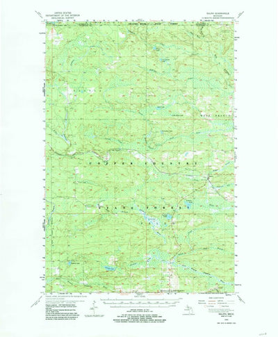 United States Geological Survey Ralph, MI (1955, 62500-Scale) digital map